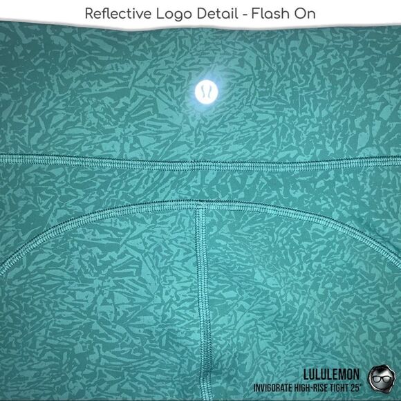 LULULEMON INVIGORATE HIGH-RISE LEGGINGS 25” IN TEAL LAGOON BLUE-GREEN PETITE NEW - Picture 11 of 15